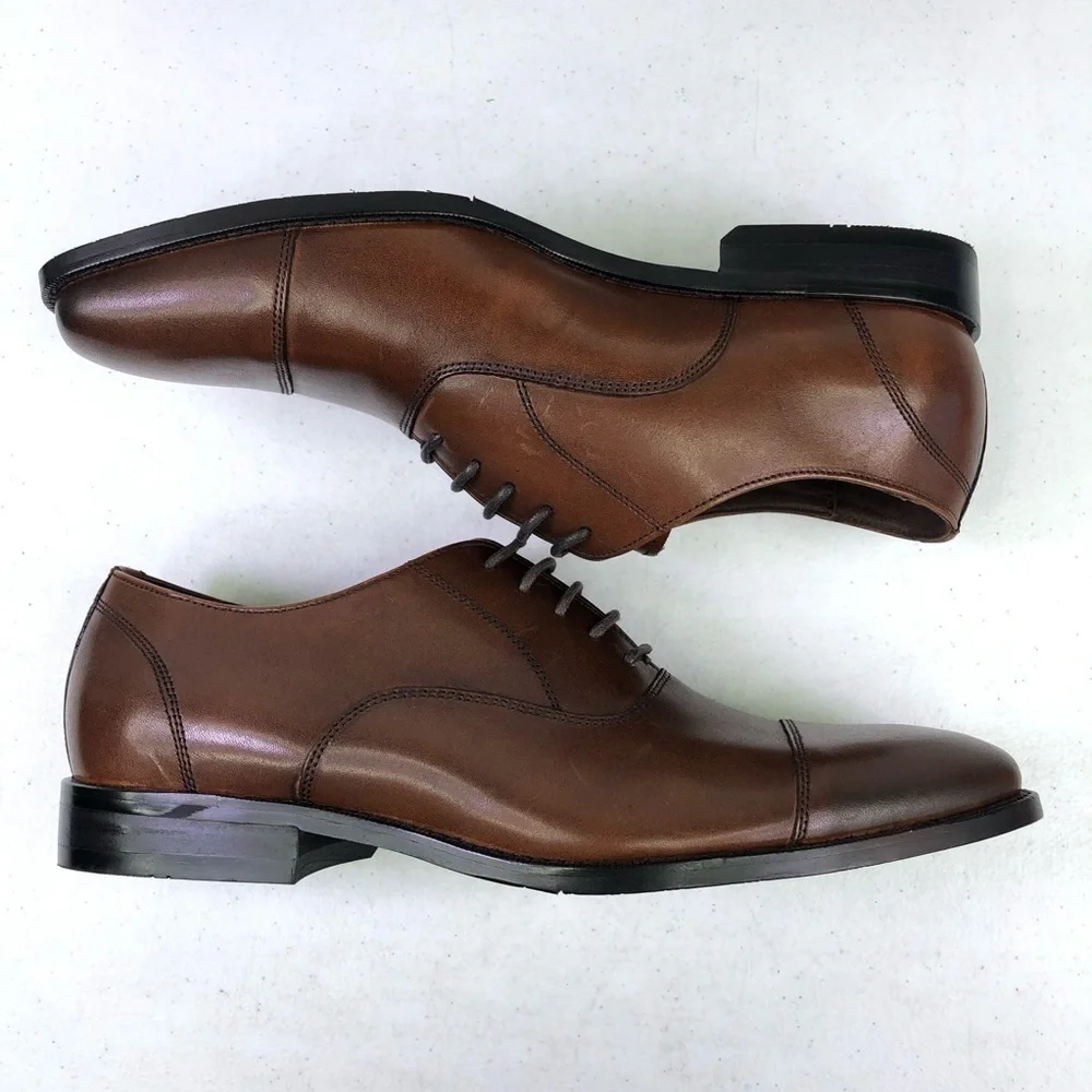 Gordon Rush Dillon Brown Leather Oxford Dress Shoes